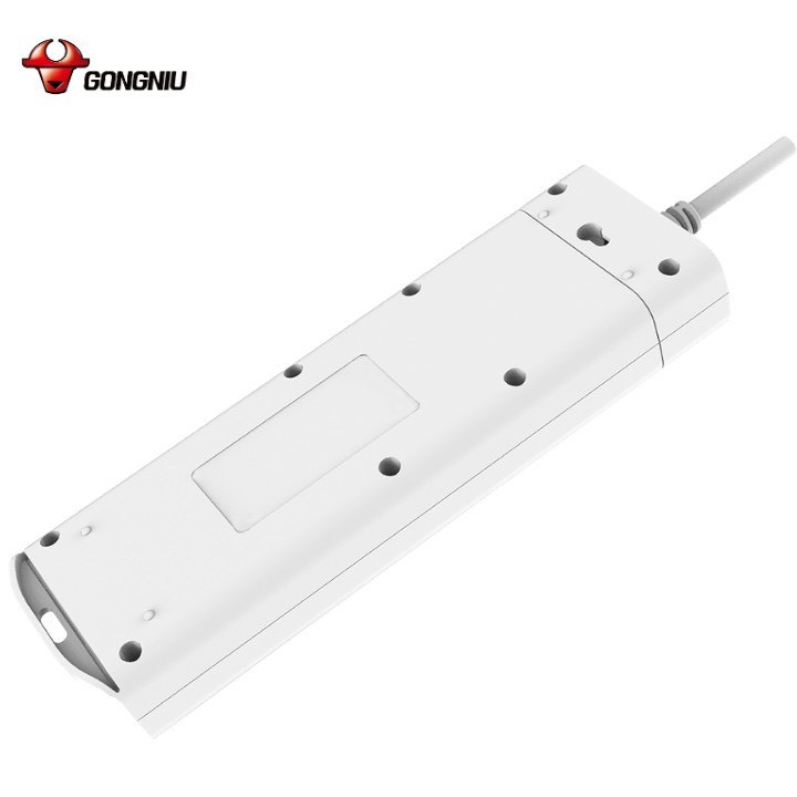 Ổ Cắm Điện GongNiu 4 Ổ 4 Công tắc Điều khiển 2500W/10A (V3040) Dây Nối Dài 3 Mét Đa năng nhiều ổ