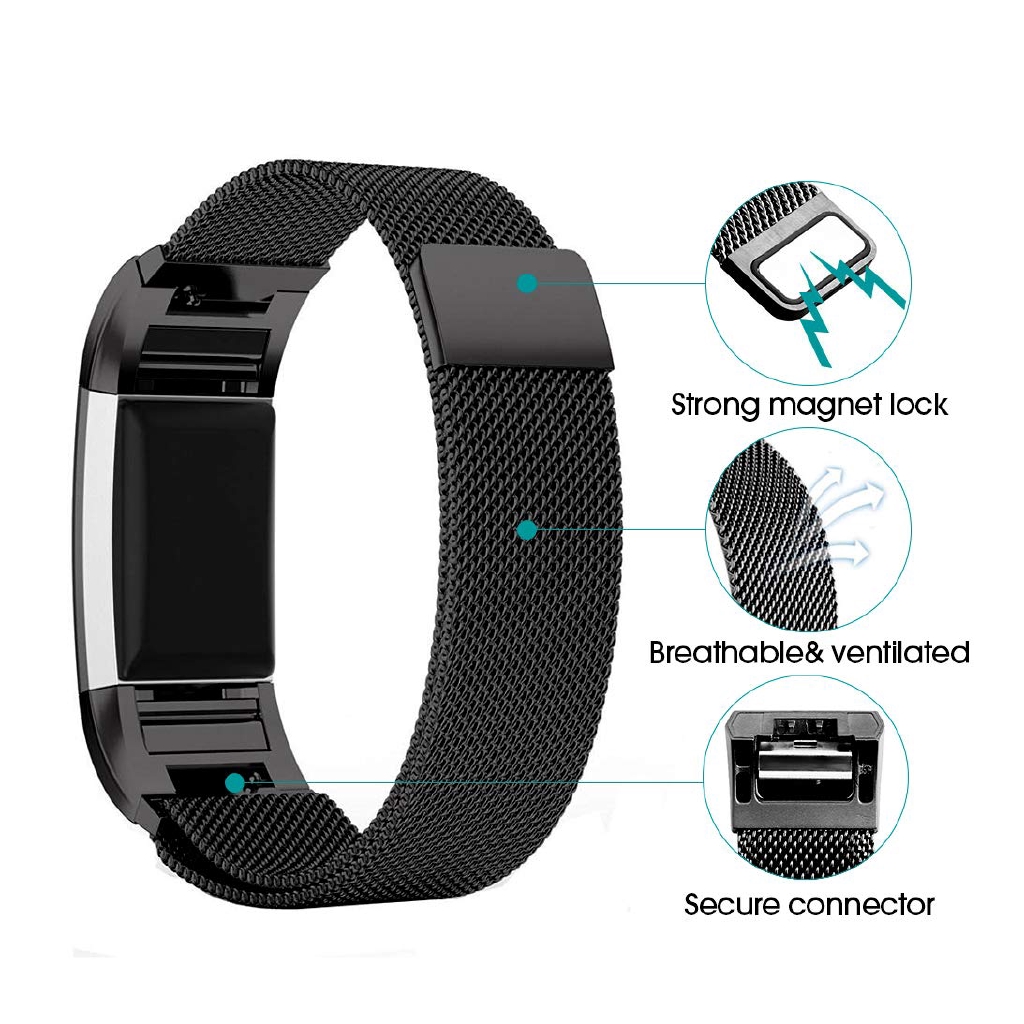 Dây đeo Milan có kẹp nam châm cho Fitbit Charge 2