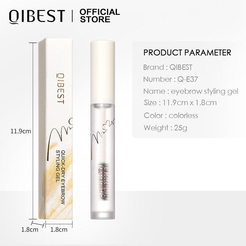 Gel Chuốt Định Hình Lông Mày QIBEST Q-E37 3D Lâu Trôi Trang Điểm Mắt 25g | BigBuy360 - bigbuy360.vn