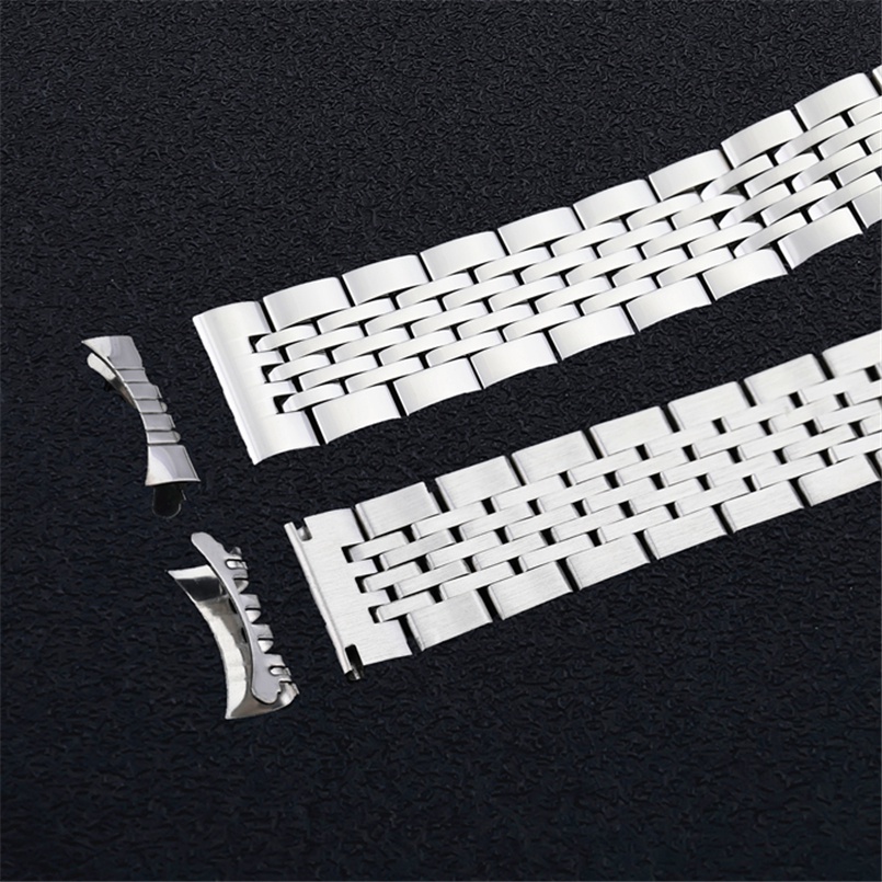 Dây Đeo Đồng Hồ Bằng Thép Không Gỉ Trơn Màu 12mm 14mm 16mm 18mm 19mm 20mm 21mm 22mm