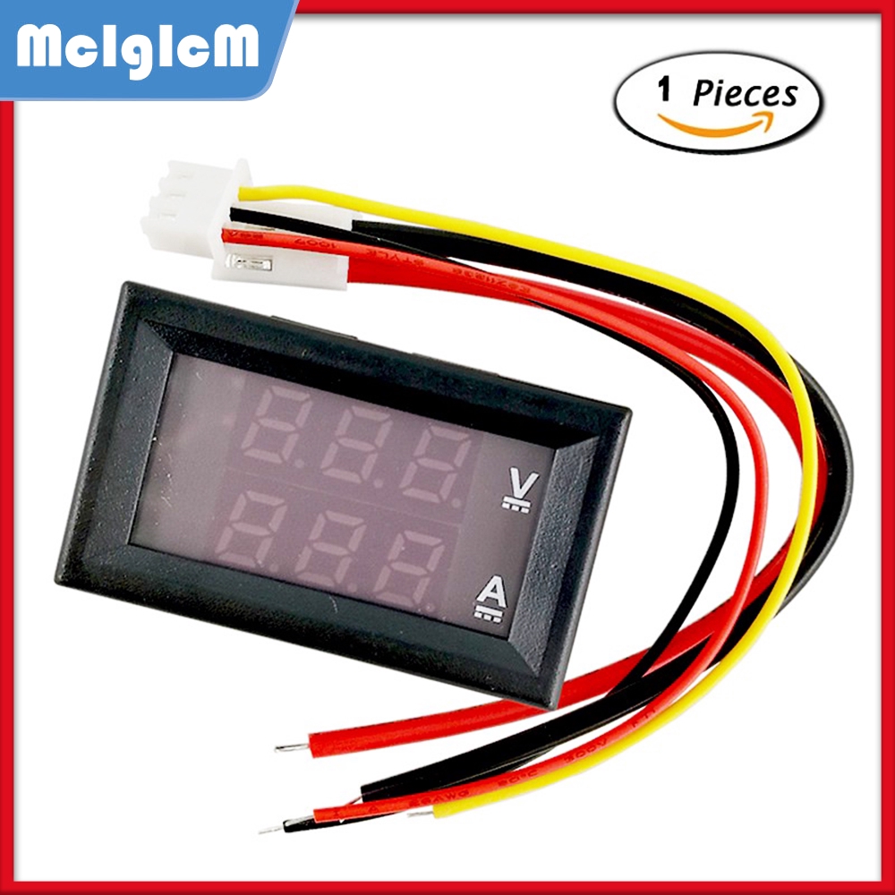 Đồng hồ vạn năng DC 0-100V màn hình đèn led 2 màu xanh dương/ đỏ chất lượng cao