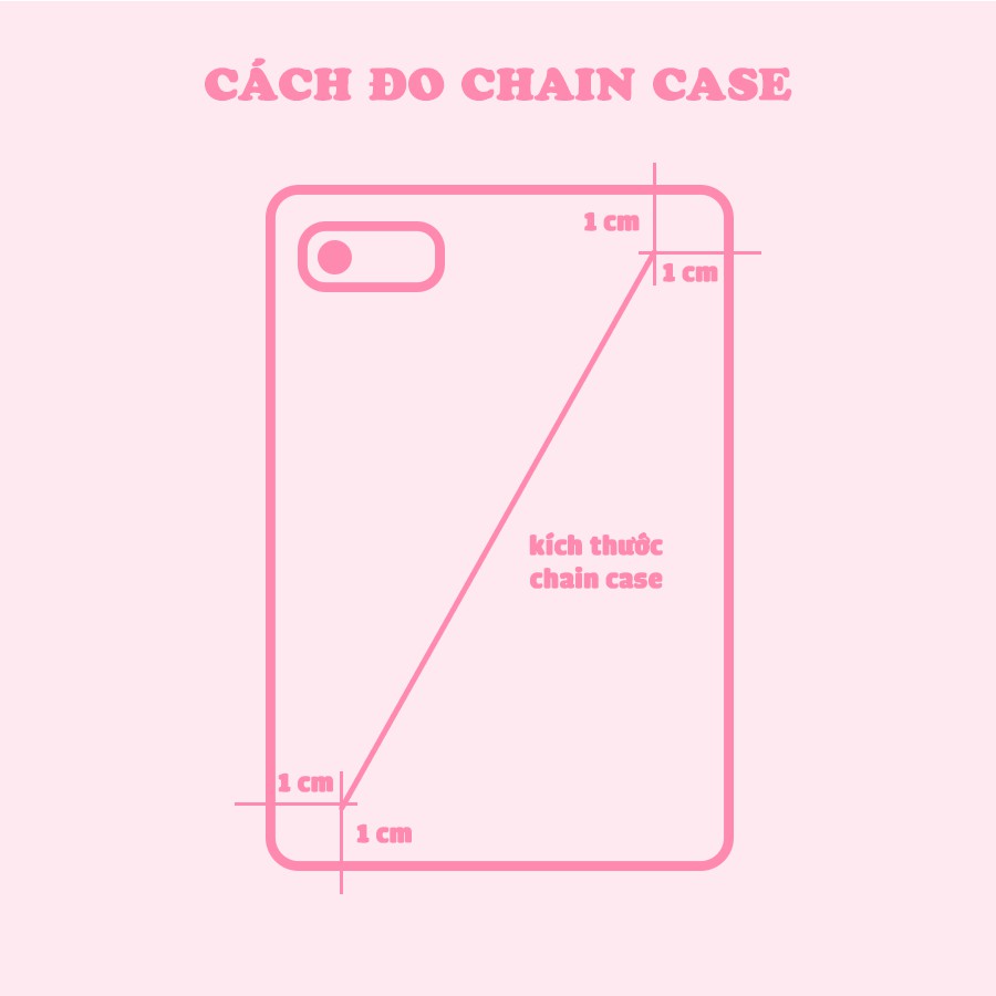 Strap case Chain phone case Dây giữ điện thoại xinh xắn không kèm case