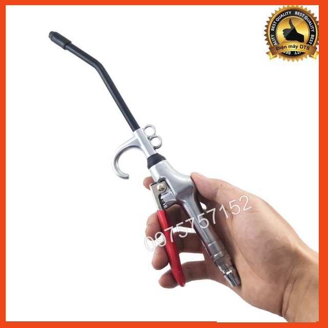 Súng xì khô cao cấp, xịt hơi thép Chrome không gỉ TAIWAN A-09 187PSI