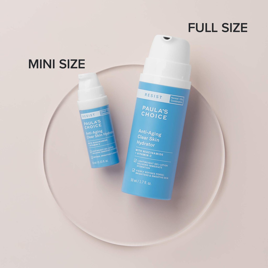 Kem dưỡng ẩm mềm mịn cho da nhạy cảm và lão hóa Paula's Choice Resist Anti-Aging Clear Skin Hydrator