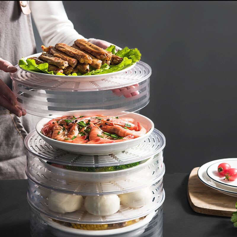 Lồng bàn giữ nhiệt thức ăn 5 tầng thông minh nhựa Việt Nhật - Hàng Việt Nam