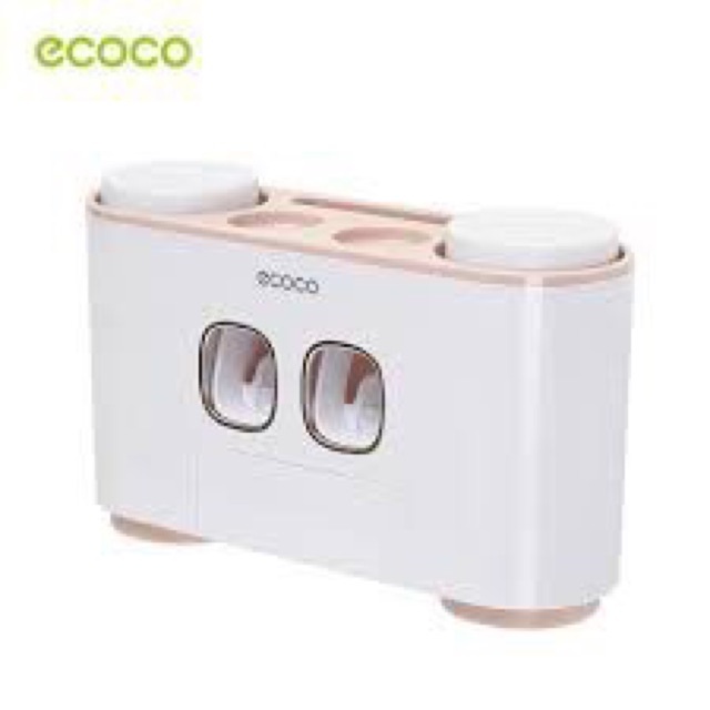Bộ nhả kem đánh răng kèm 4 cốc Ecoco E1802 ( màu ngẫu nhiên)