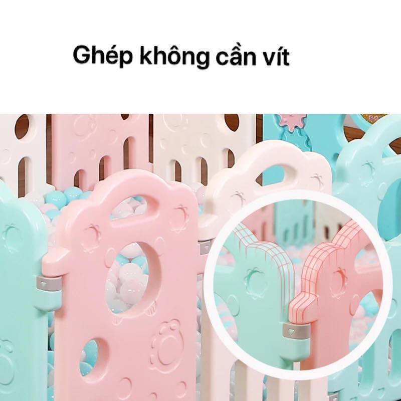 Quây bóng 3D cao cấp màu pastel siêu đẹp cho bé ( 10 cánh + 2 cửa)