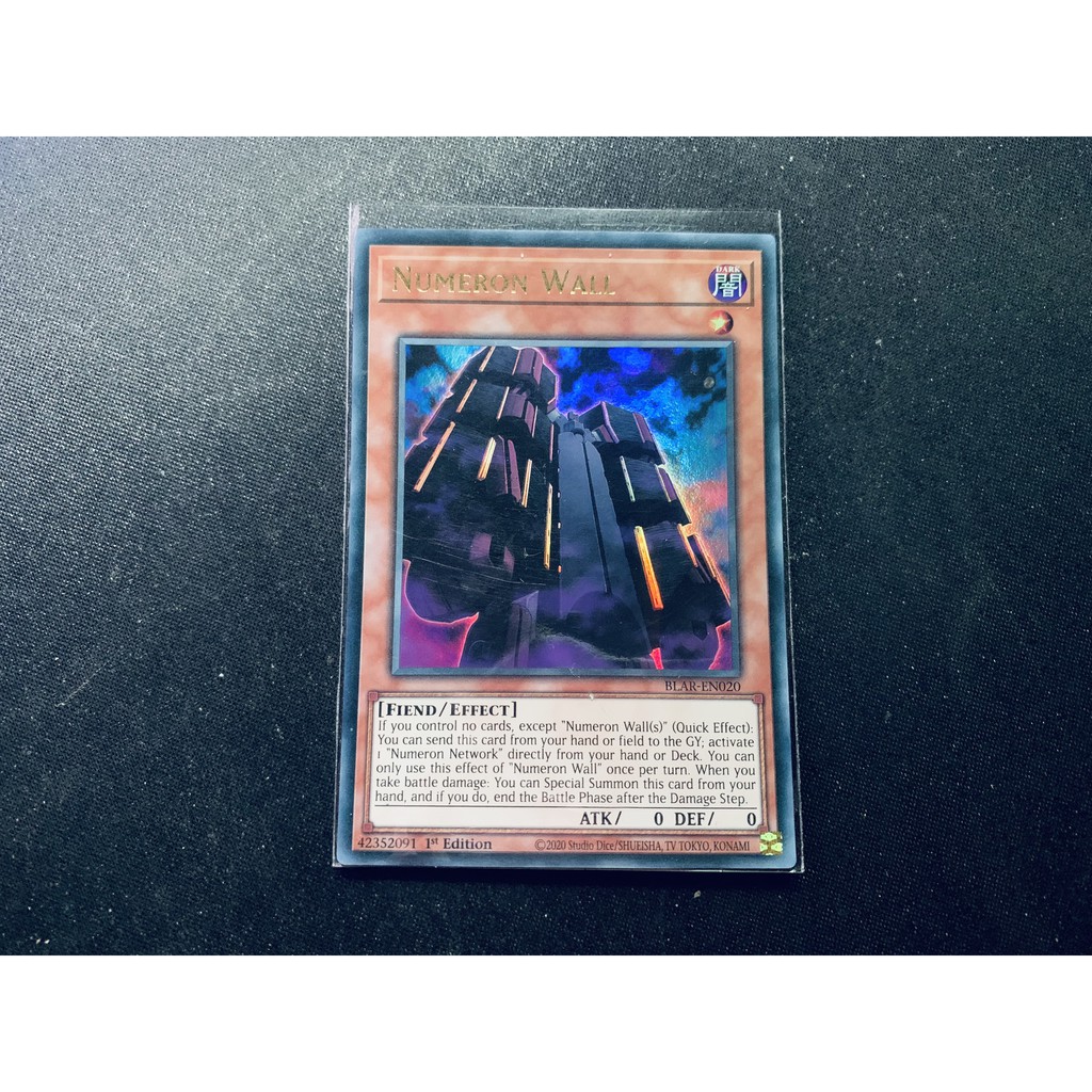 Thẻ Bài Yugioh Chính Hãng Numeron Wall - BLAR-EN020