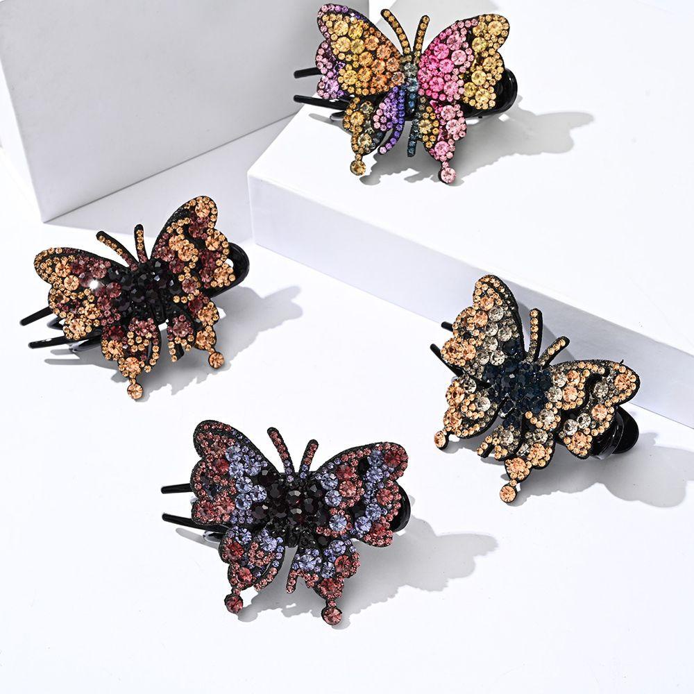 Kẹp Tóc Càng Cua Chống Trượt Nhiều Màu Sắc Phong Cách Retro Cho Nữ|Kẹp Tóc Mỏ Vịt Thiết Kế Xinh Xắn Cho Nữ