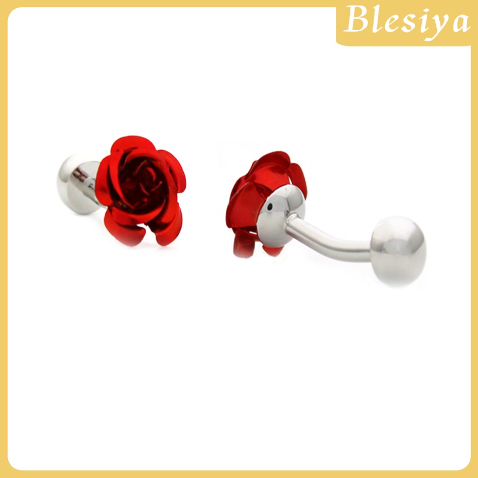 [Blesiya] Khuy Măng Sét Hoa Hồng Phong Cách Pháp