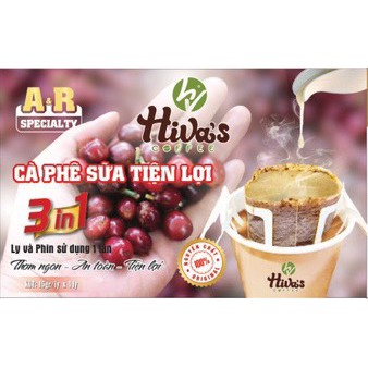 Hộp 4  ly CÀ PHÊ SỮA TIỆN LỢI 3 In 1 A & R SPECIALTY - HIVA'S COFFEE