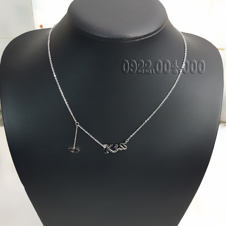 Dây chuyền nữ, dây chuyền mặt chữ KISS.