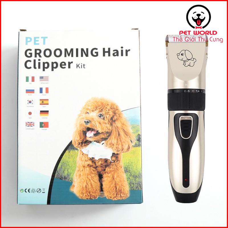 Tông Đơ Cắt Lông Chó Mèo Clipper Cao Cấp Full Phụ Kiện Bảo Hành 1 Đổi 1 Nếu Có Lỗi