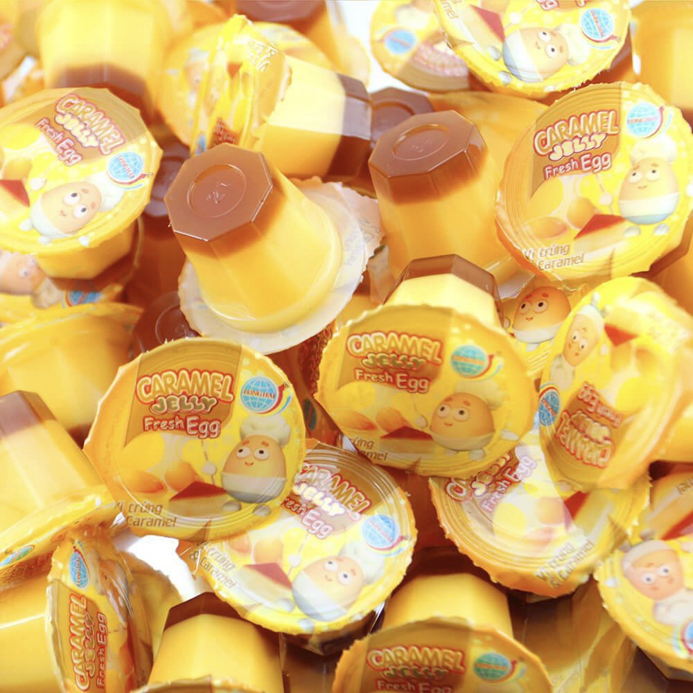 thạch rau câu long hải hương vị trái cây , vị caramel năng lượng cho cuộc vui bất tận gói 416g