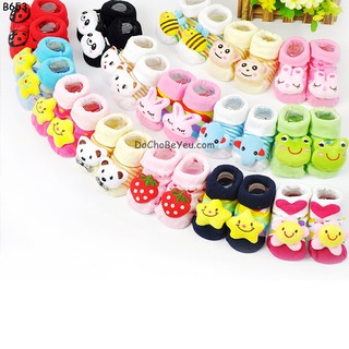 Vớ cho bé sơ sinh hình thú 3D (Set 2 đôi)