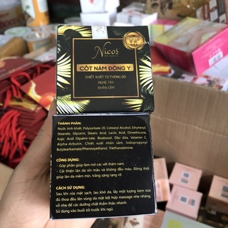 Kem face cốt nám đông y nicos 10g chính hãng