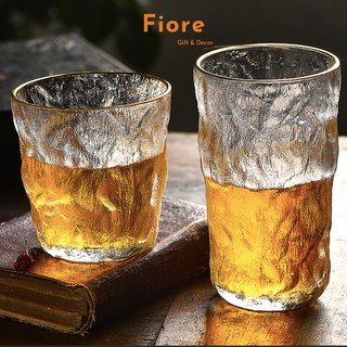 Ly thủy tinh, cốc thủy tinh pha lê mờ - 2 dáng cốc cao và thấp - dùng uống rượu và nước hoa quả