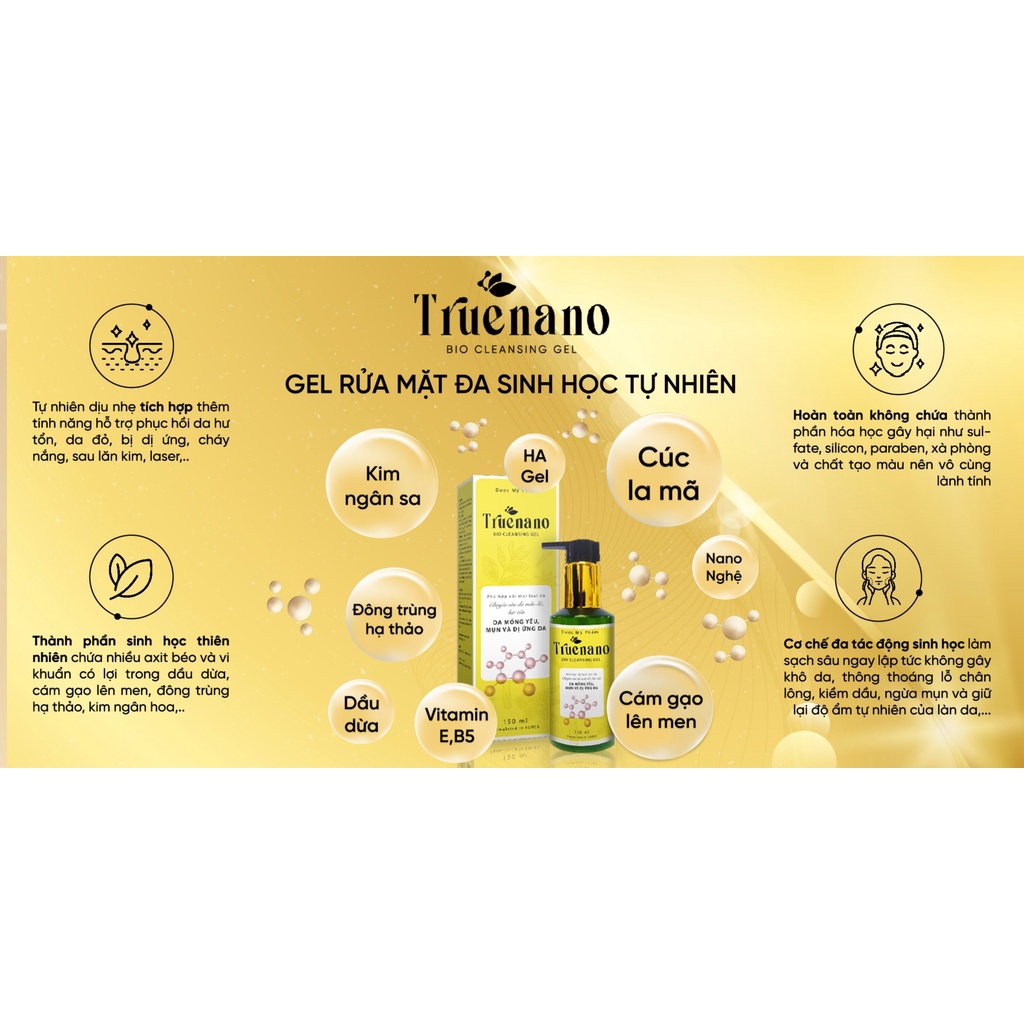 TRUENANO - BIO CLEANSING GEL  150ML
