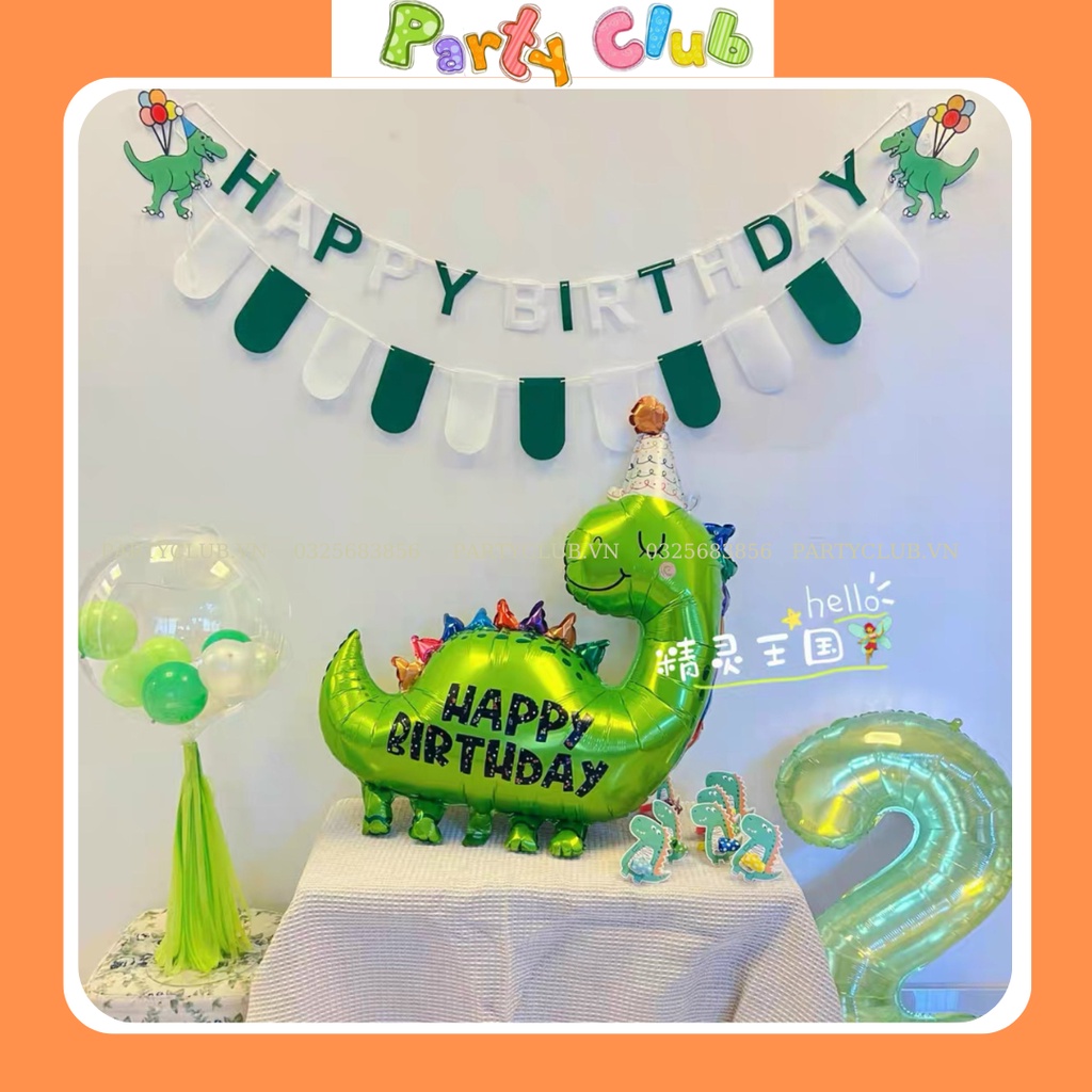 Bóng hình khủng long sinh nhật mẫu mới