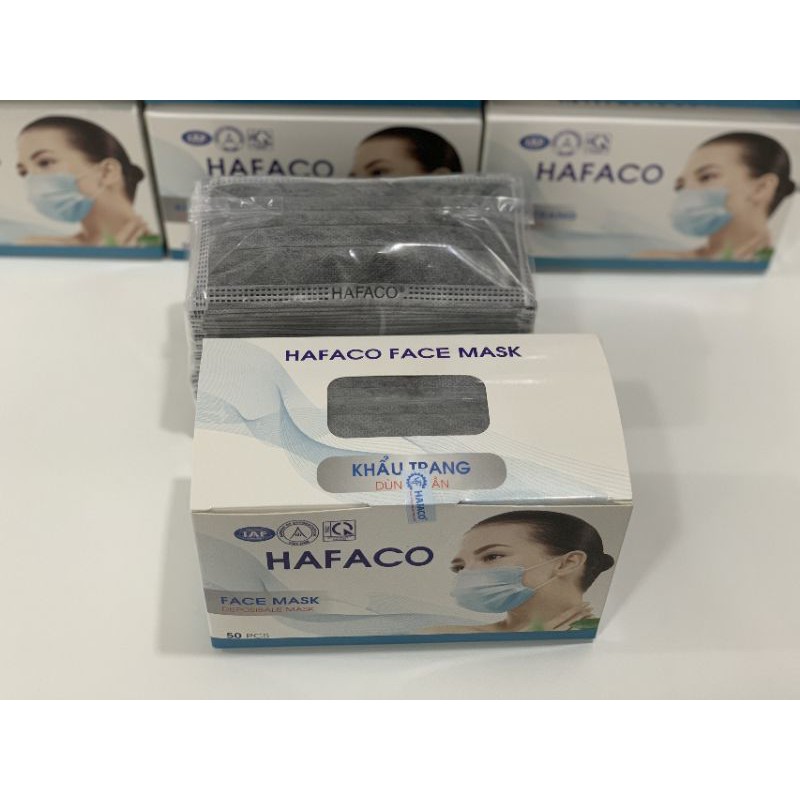 Khẩu Trang Y Tế Hafaco 4 lớp ( Hộp 50 cái)