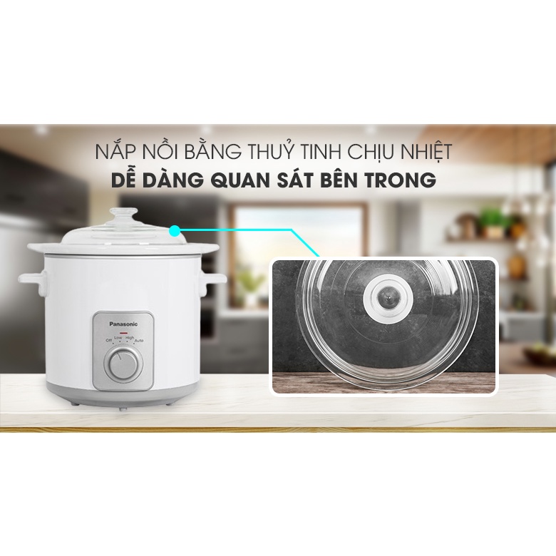 NF-N30ASRA - Nồi nấu chậm Panasonic 3 lít NF-N30ASRA- Hàng chính hãng - Smart House