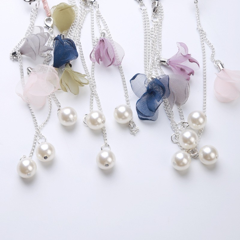 Kẹp Tóc Đính Hoa Ngọc Trai Giả Phong Cách Hàn Quốc Cho Nữ