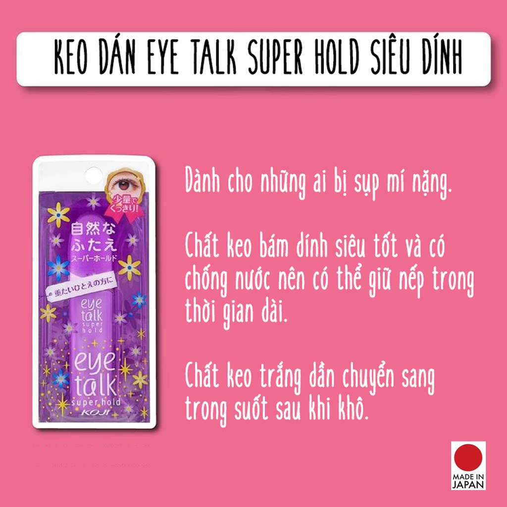 Keo dán mí KOJI EyeTalk Super Hold