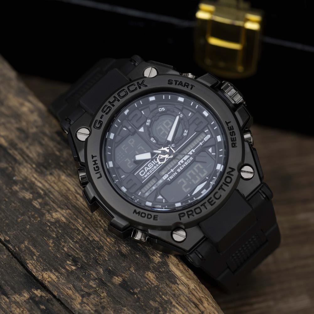 Đồng hồ nam GS máy pin dây cao su mặt chống xước cao cấp có bảo hành DH153 shop106 | BigBuy360 - bigbuy360.vn