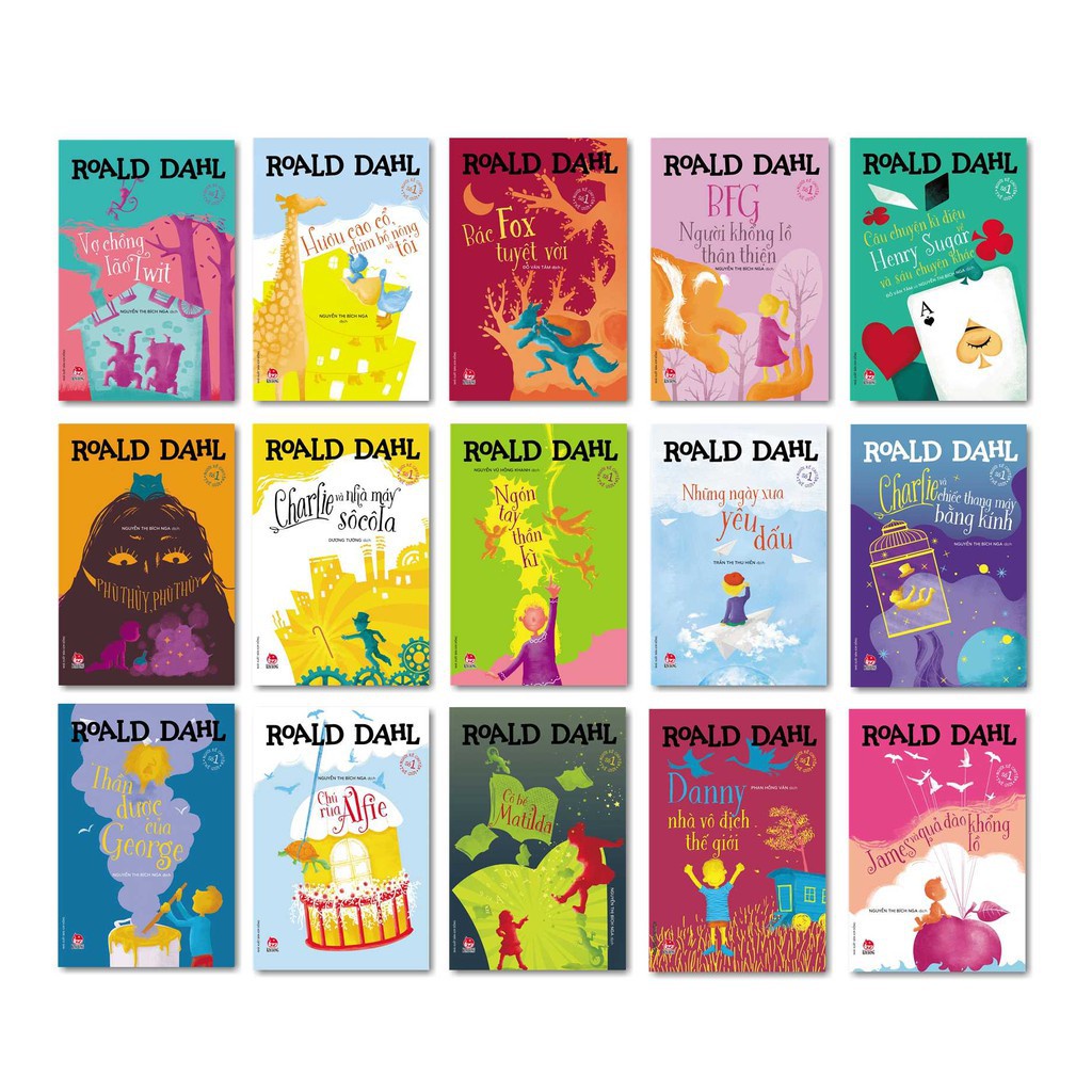Sách - Bộ truyện của Roald Dahl - bộ 15 cuốn