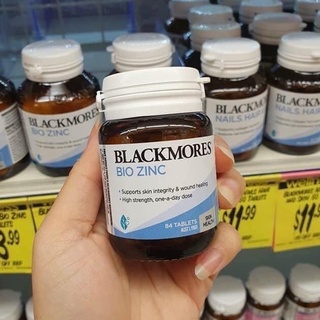 MẪU MỚI - Viên Uống Bổ Sung Kẽm Bio ZinC Blackmores Úc - Trị_Mụn_Trứng_Cá, Mụn Nội Tiết, Kiềm Dầu, Tăng Cường Sinh Lý