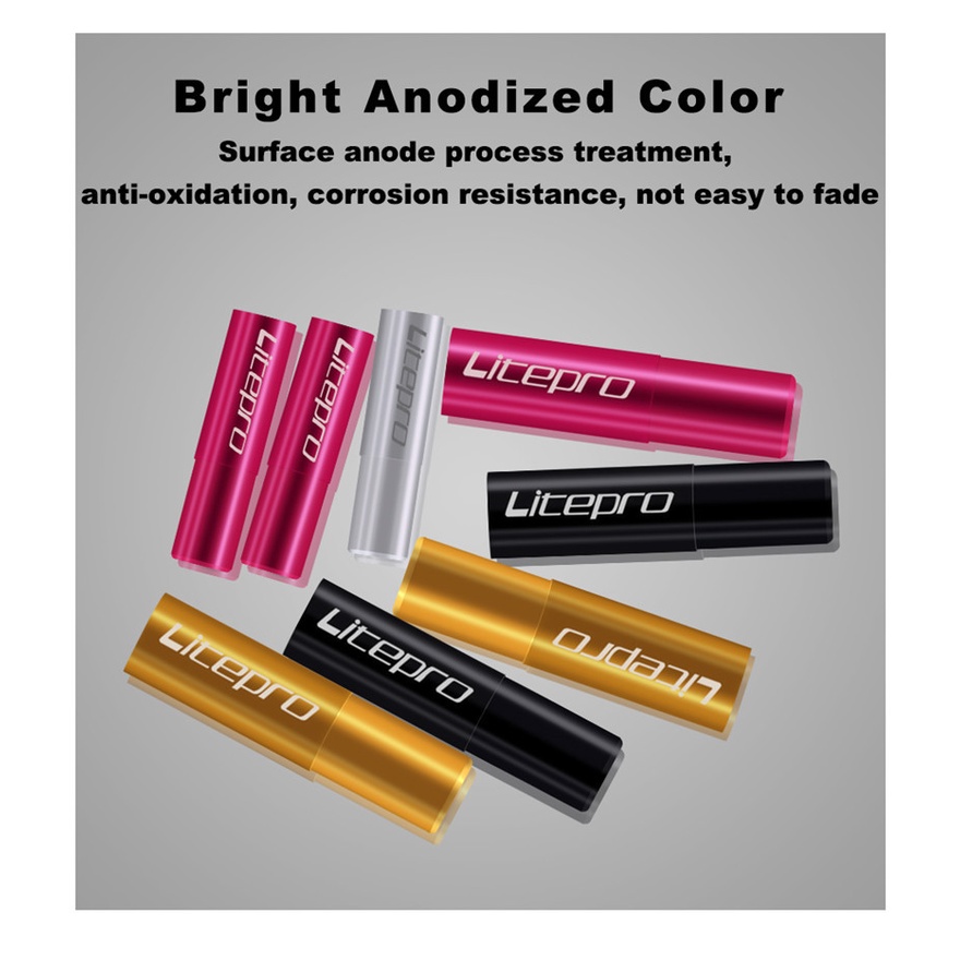 Set 20 vỏ bọc dây cáp phanh xe đạp LITEPRO hợp kim nhôm 4mm/ 5mm tiện lợi