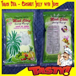 [Bán Sỉ và Lẻ] Thạch Dừa Minh Châu gói 500g - Đặc Sản Bến Tre