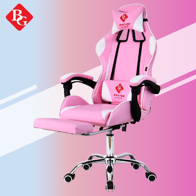 CHAIR19 Ghế livestream giá rẻ,ghế game cao cấp chân xoay ngã 135 độ Thái Lan Mẫu E0201 CÓ GÁC CHÂN