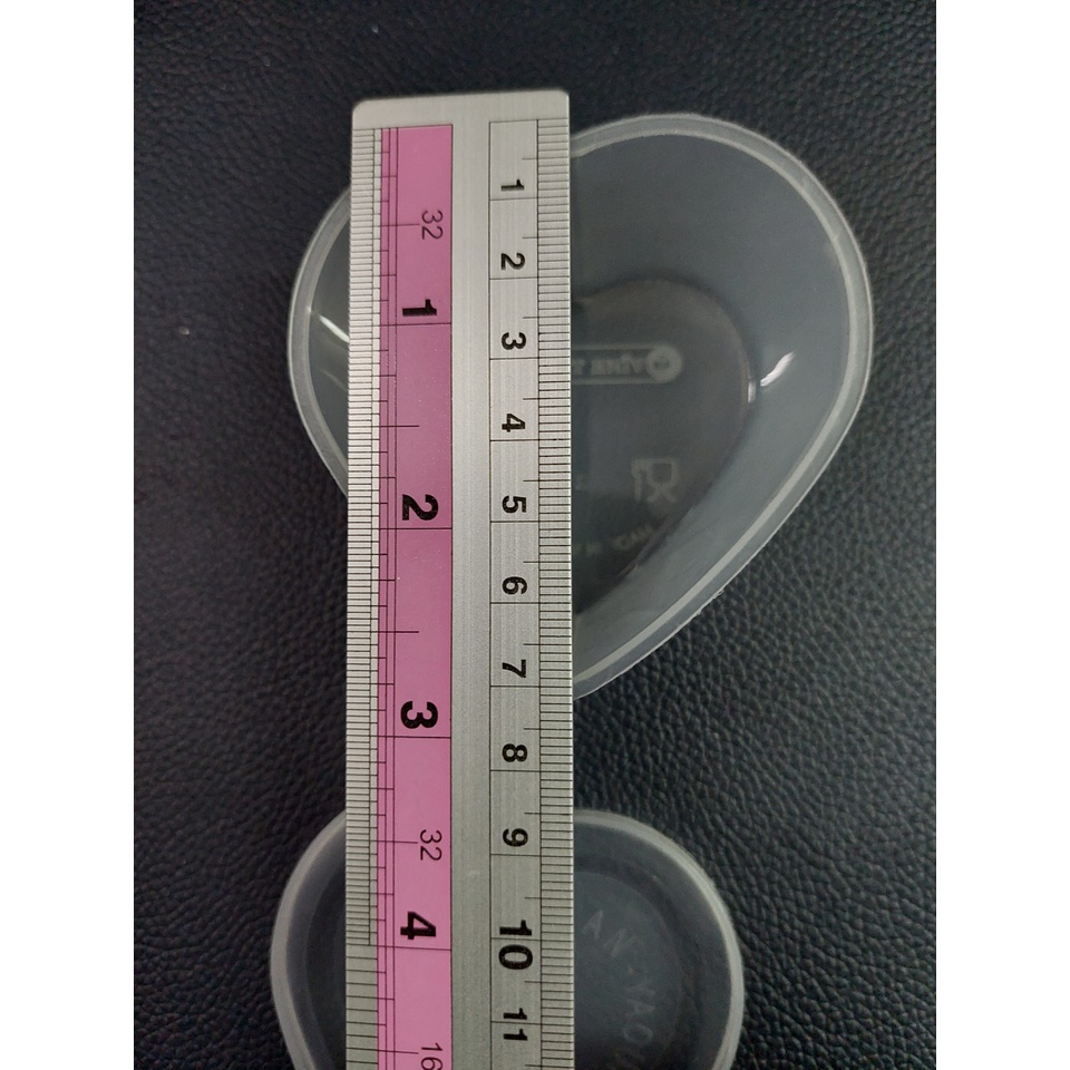 BỘ 50 HỘP LÀM BÁNH FLAN RAU CÂU SỮA CHUA HÌNH TRÁI TIM 7.5 CM CÓ NẮP ĐẬY