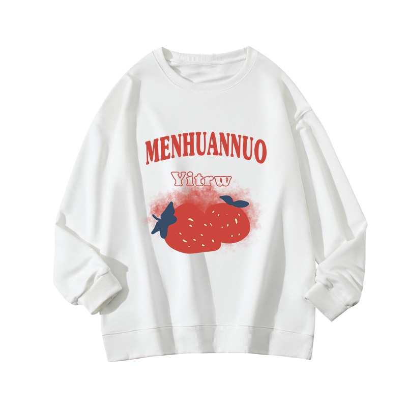 NRVP Áo Thun Nữ Dài Tay Dáng Rộng In Hình Phong Cách Hàn Quốc Mới