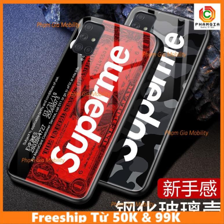 Ốp Lưng Kính Cường Lực Chống Rơi Vỡ Cho Samsung Galaxy A71 A51 superme