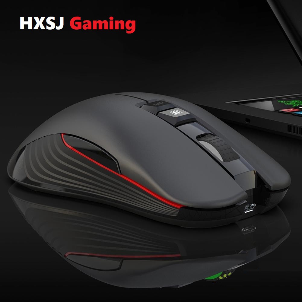 Chuột chơi game không dây HXSJ T30 3600 DPI Led RGB - Wireless Gaming Mouse HXSJ T30 3600DPI