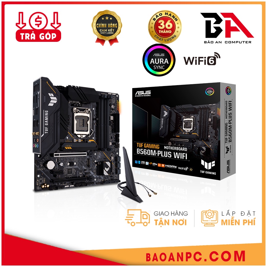 Mainboard Asus TUF Gaming B560M-Plus Wifi chính hãng