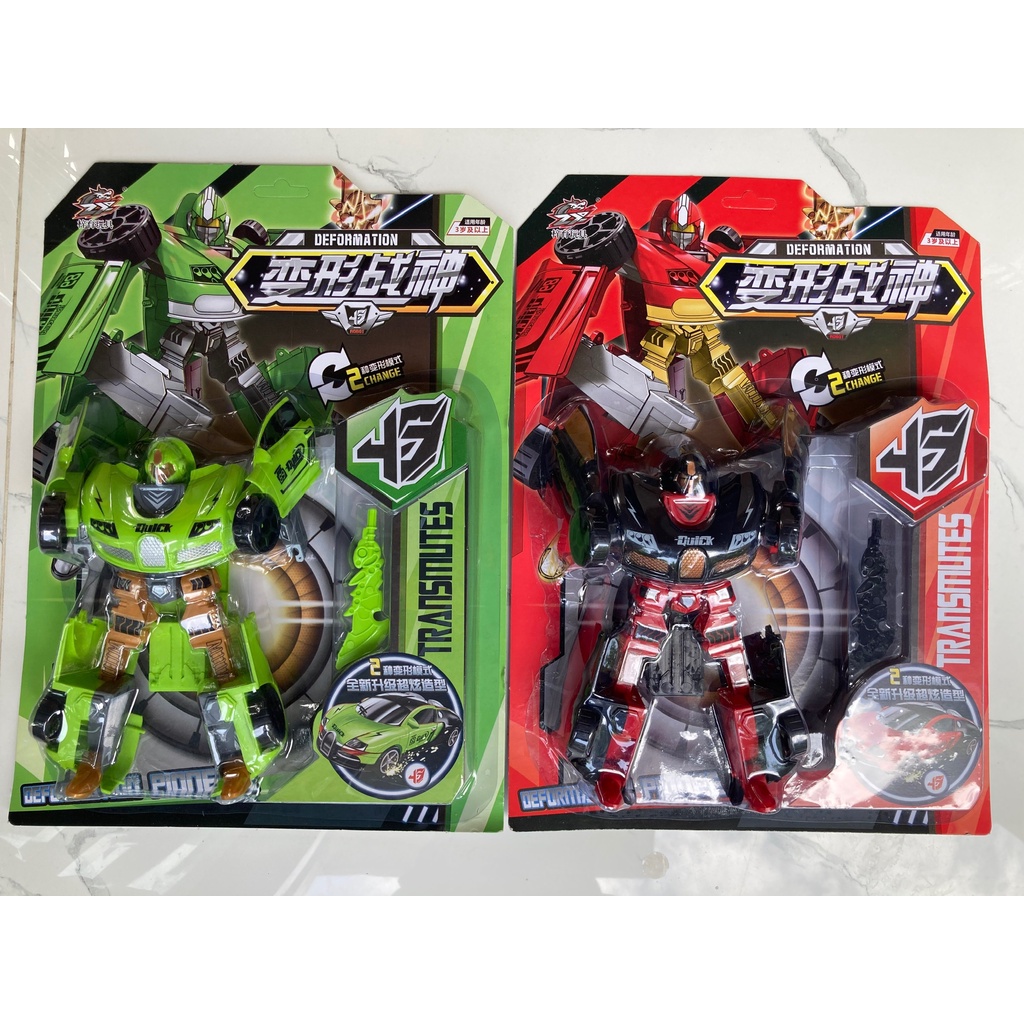 Đồ chơi biến hình - Siêu nhân robot biến hình siêu xe loại to nhựa tốt