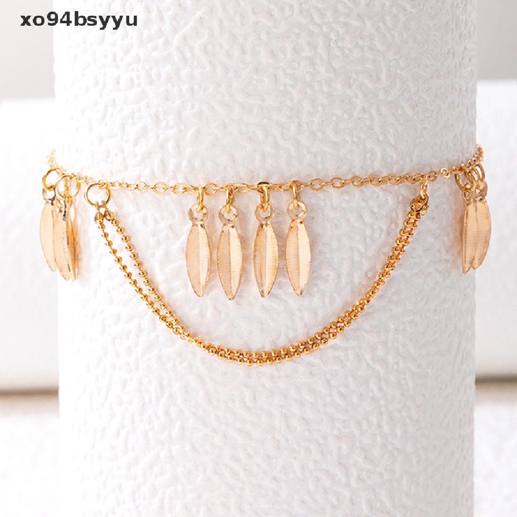 Lắc Chân xo94bsyyu Nhiều Lớp Họa Tiết Lá Trái Tim Mặt Trăng Ngôi Sao Đơn Giản Thời Trang Mùa Hè Cho Nữ