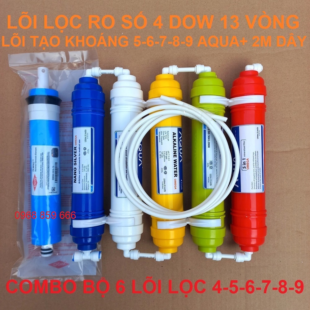 Lõi Lọc Nước, tạo khoáng Số 1-2-3-4-5-6-7-8-9-10 lắp được cho các loại máy lọc RO ,màng lọc RO DOW Filmtec