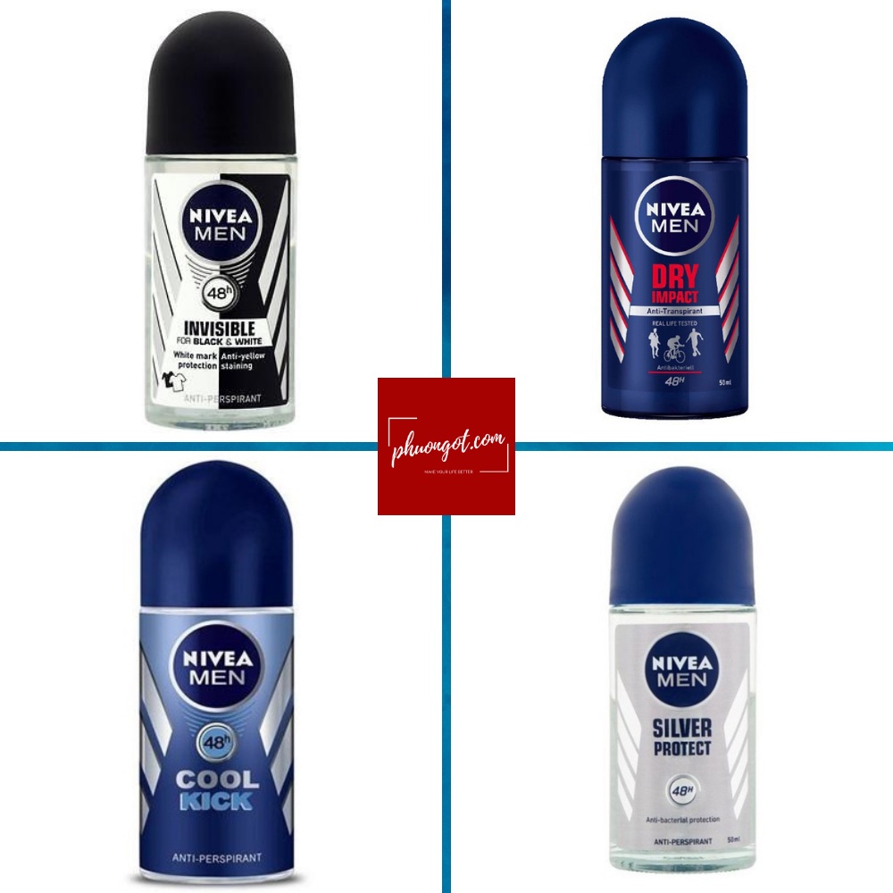 [HÀNG MỚI VỀ] Lăn nách Nivea Black&White men 50ml