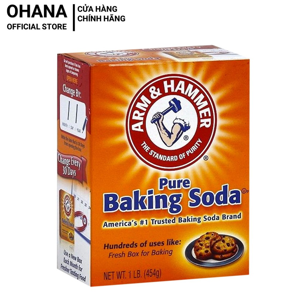 Bột Baking Soda đa công dụng Arm &amp; Hammer 454g (Hộp)