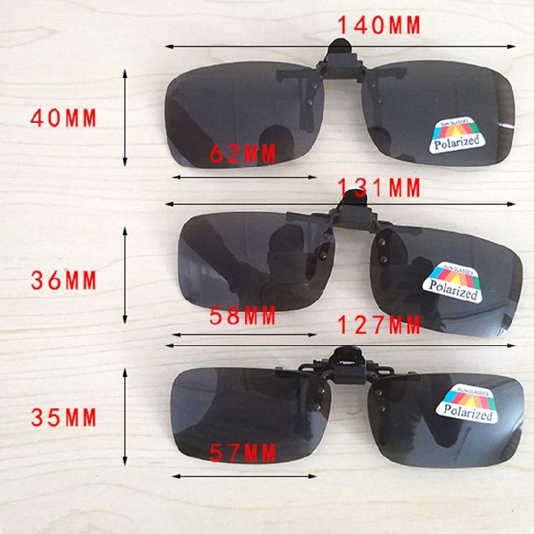 [Hàng mới về] Kính mát dạng kẹp uv400 sử dụng ngoài trời/lái xe kèm hộp