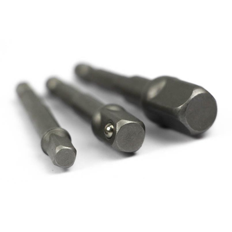 Bộ ba đầu chuyển vít sang đầu bắn bu lông 1/2 &quot; 3/8 &quot; 1/4 &quot; inch Tolsen 77864 chất liệu hợp kim thép siêu cứng bền bỉ