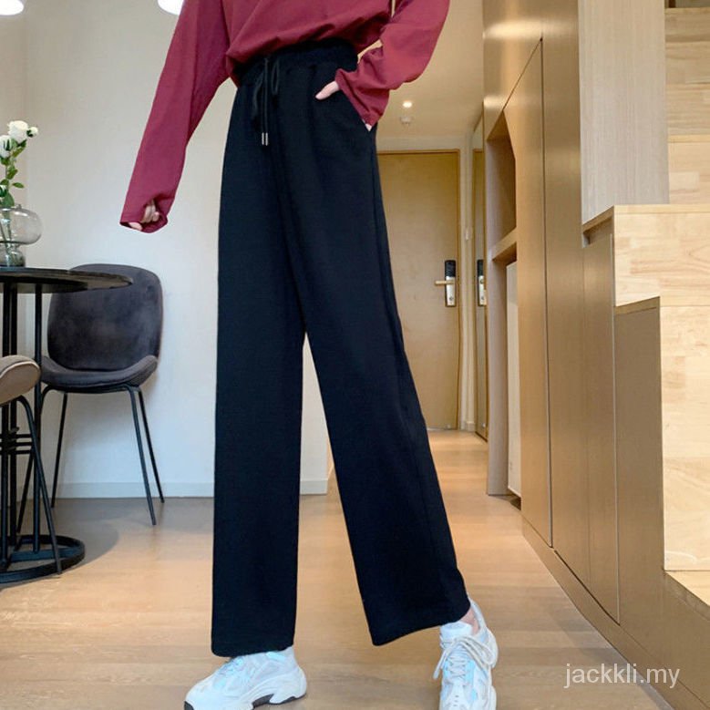 quần ống rộng Màu Xám Phong Cách Hàn Quốc Thời Trang Cho Nữ 2021 | BigBuy360 - bigbuy360.vn