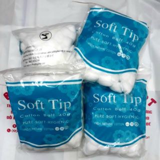 Bông gòn viên Soft Tip cho bé/mẹ sau sinh 40g