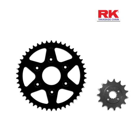 Nhông trước sau (nhông dĩa) RK KTM DUKE 390 / RC 390 / 390 ADV / Husqvarna Svartpilen / Vitpilen 401