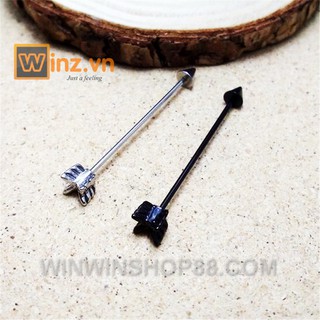 khuyên industrial mũi tên/  khuyên xỏ industrial