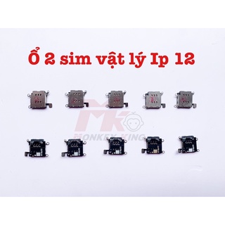 Combo độ 2 sim vật lý cho Iphone 12/ 12pro/ 12promax ( Ổ+ Khay 2 sim)